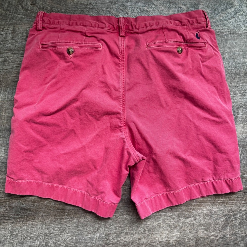 Polo Ralph‎ Lauren Stretch Classic Fit Chino Shorts 34 Classic Salmon Pony Logo